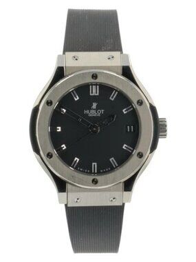 Hublot Classic Fusion Titanium Black Dial 33mm Quartz Women's 581.NX.1170.RX